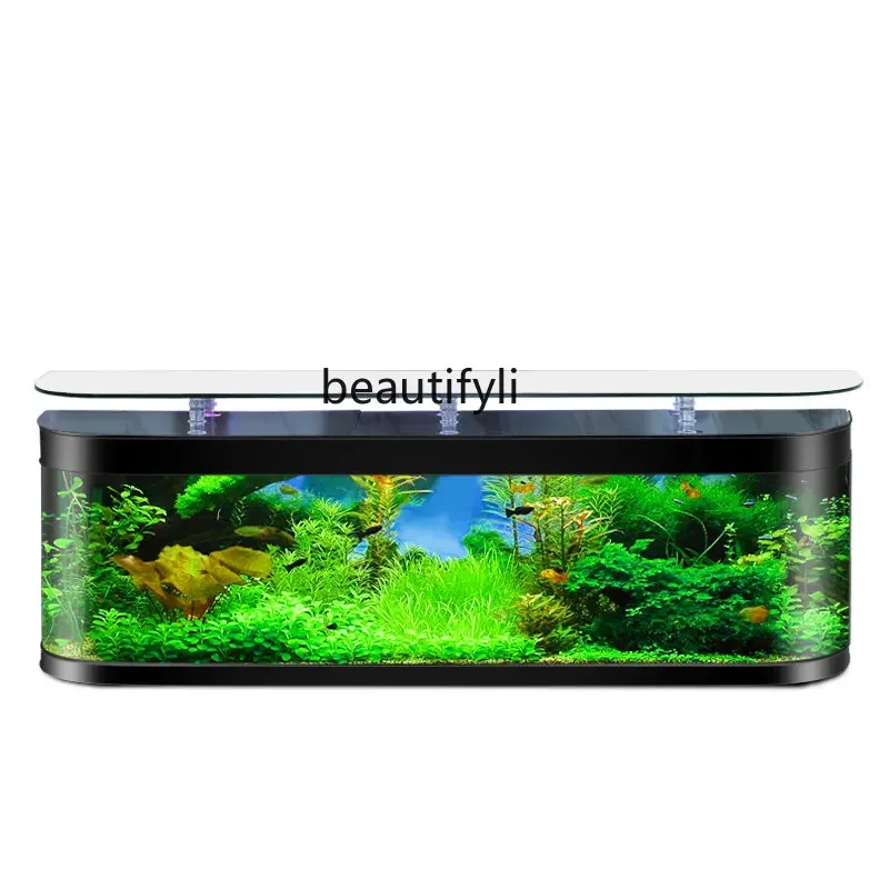 Advanced European-Style Fish Tank TV Cabinet Living Room Small Aquarium Floor Fish Globe Change Water
Advanced European-Style Fish Tank TV Cabinet Living Room Small Aquarium Floor Fish Globe Change Water