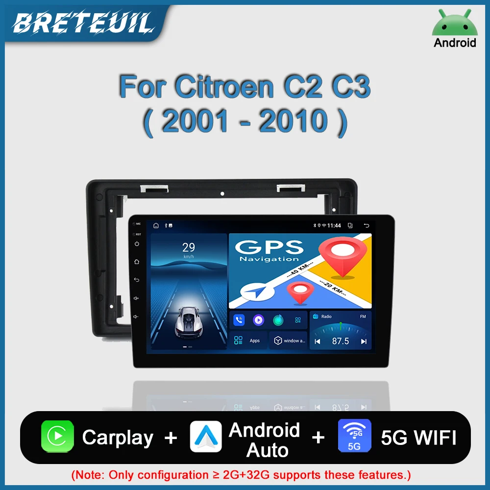 Android Car Radio For Citroen C2 C3 2001 - 2010 Multimedia Player GPS Navigation Carplay QLED Touch Screen Auto Stereo WIFI DSP
Android Car Radio For Citroen C2 C3 2001 - 2010 Multimedia Player GPS Navigation Carplay QLED Touch Screen Auto Stereo WIFI DSP