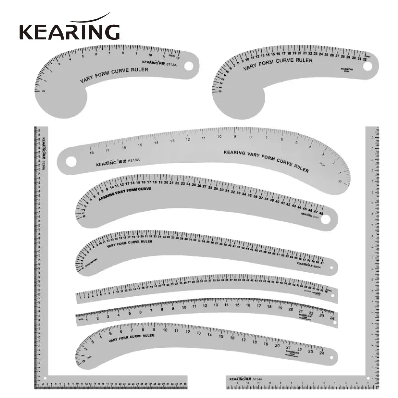 Kearing Vary Form Curve Ruler for Fashion Design Aviation Aluminum Sewing French Curve Garment for Pattern Making Cutting
Kearing Vary Form Curve Ruler for Fashion Design Aviation Aluminum Sewing French Curve Garment for Pattern Making Cutting