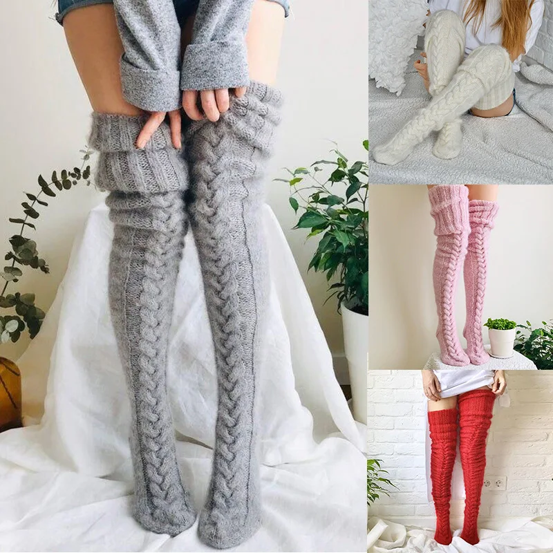 New Fashion Stockings Women's Over-the-knee Pile Socks Women's Long Lengthened Mohair Knitted Wool Stockings
New Fashion Stockings Women's Over-the-knee Pile Socks Women's Long Lengthened Mohair Knitted Wool Stockings