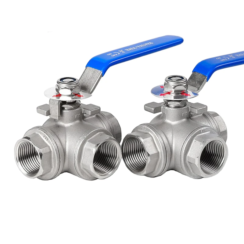 1/2" 3/4" 1" 1-1/4" 1-1/2" 2" Sainless Steel Three Way Ball Valve L Type T Type 304 Internal Threaded Manual Valve
1/2" 3/4" 1" 1-1/4" 1-1/2" 2" Sainless Steel Three Way Ball Valve L Type T Type 304 Internal Threaded Manual Valve