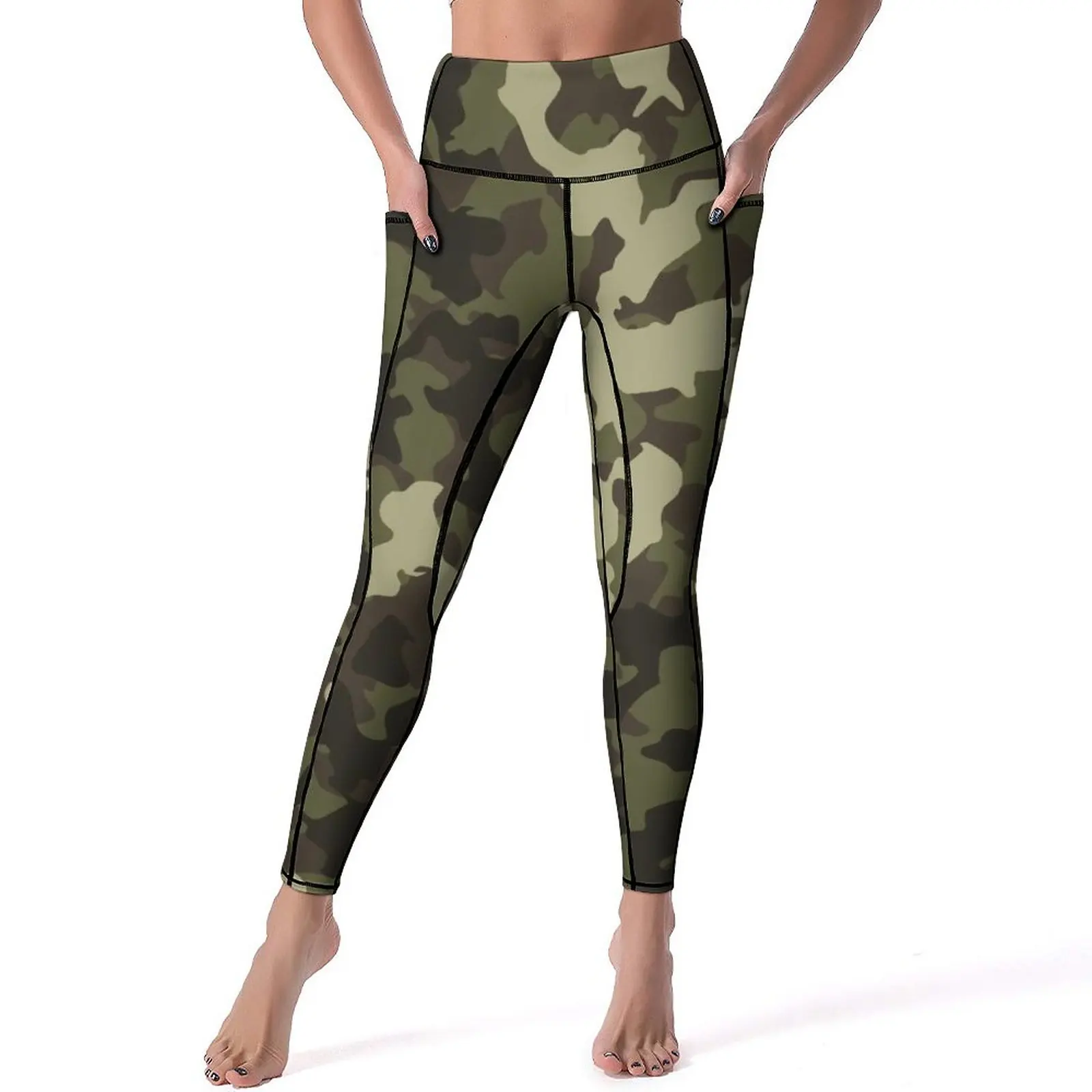 

Army Camo Leggings Cool Camouflage Fitness Running Yoga Pants Push Up Sweet Leggins Elastic Sport Legging Birthday Present