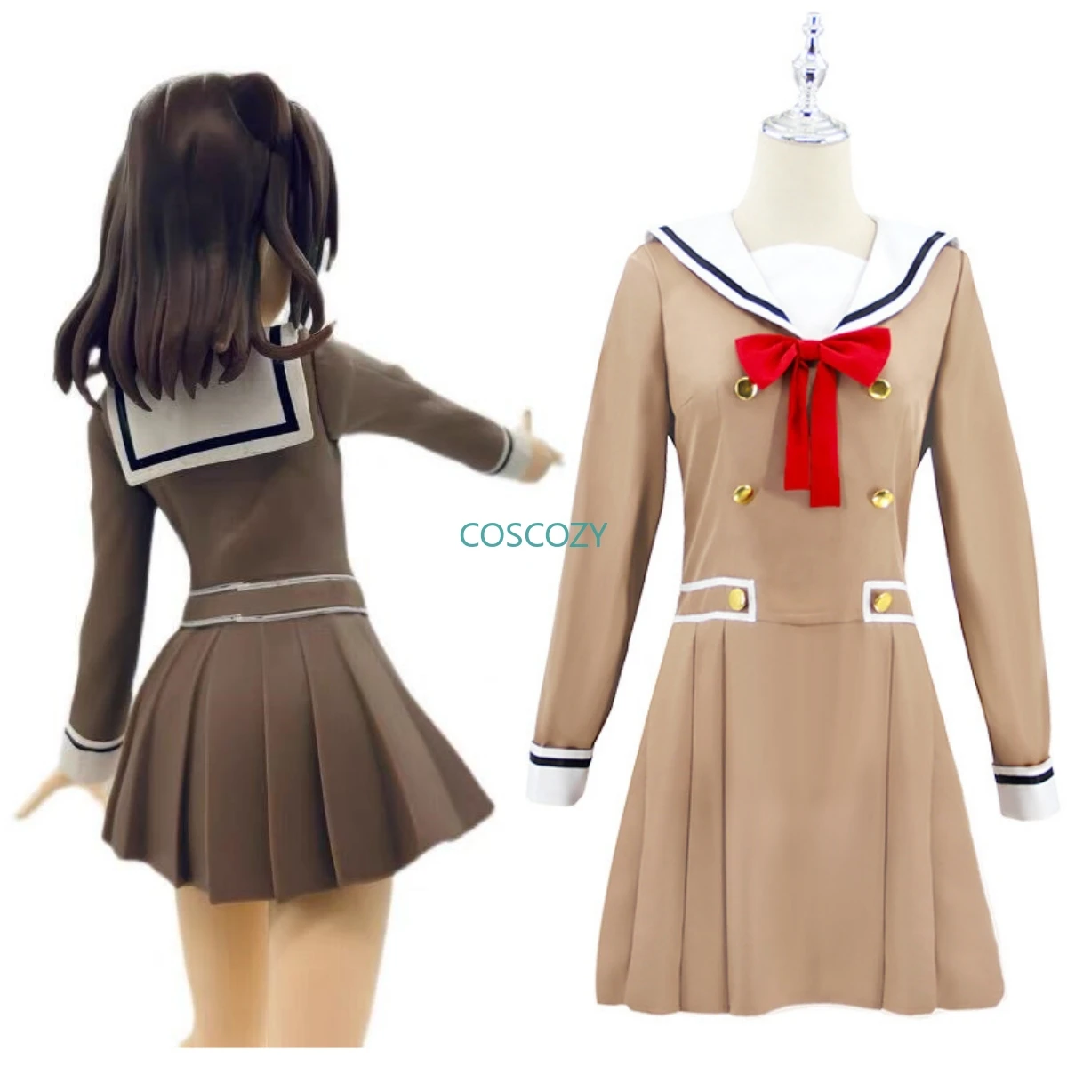 

Anime BanG Dream Cosplay Costume Saya Yamabuki School Uniform Dresses Sets Toyama Kasumi Skirt Christmas Carnival Party Outfits