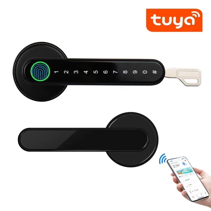 Tuya Smartlife APP Remote Control Smart Fingerprint Biometrics Password Deadbolt Lock For Indoor Wooden Metal Door
Tuya Smartlife APP Remote Control Smart Fingerprint Biometrics Password Deadbolt Lock For Indoor Wooden Metal Door