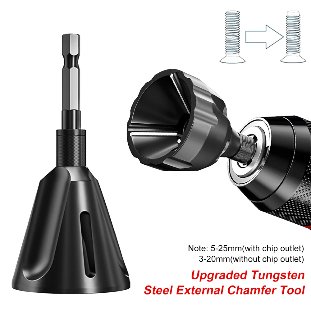 Deburring External Chamfer Tool High Hardness Carbide Burr Blade Metal Trimming Drill Bit Internal Steel Copper Screw
Deburring External Chamfer Tool High Hardness Carbide Burr Blade Metal Trimming Drill Bit Internal Steel Copper Screw