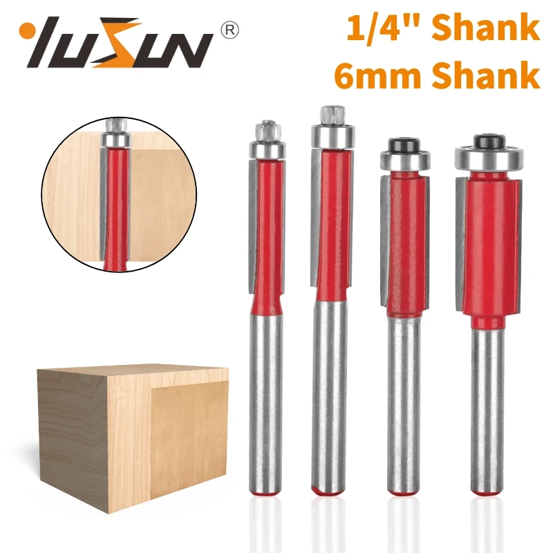 

YUSUN Flush Trim Bit Router Bit Woodworking Milling Cutter For Wood Bit Face sh TriMill Tools Carbide Cutter End Mill