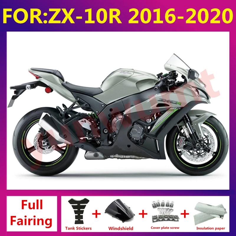 New ABS Motorcycle Fairings Kit fit for ZX-10R ZX10R zx 10r 2016 2017 2018 2019 2020 Bodywork full fairing zxmt set grey black
New ABS Motorcycle Fairings Kit fit for ZX-10R ZX10R zx 10r 2016 2017 2018 2019 2020 Bodywork full fairing zxmt set grey black