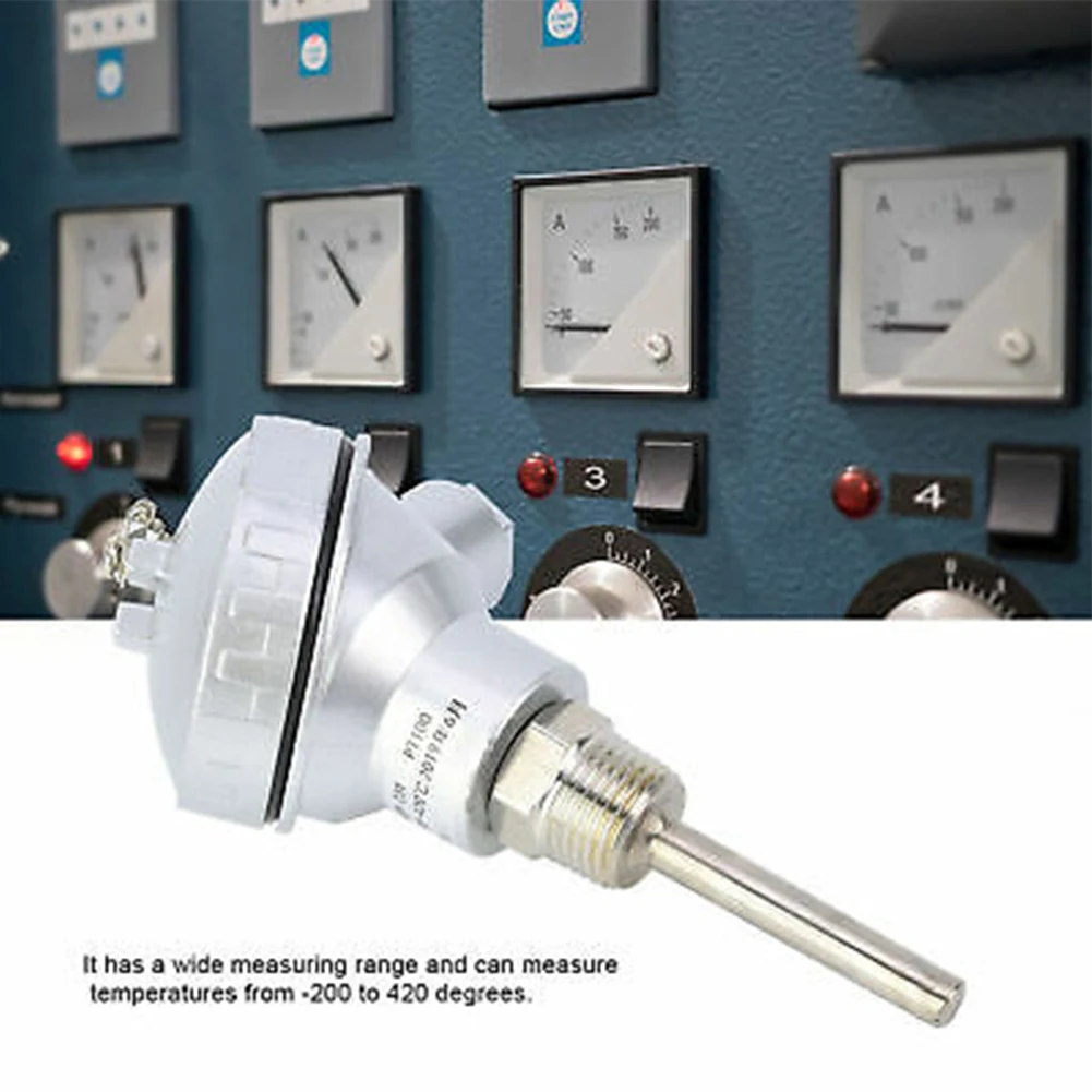 NPT Thread Thermocouple Terminal Head RTD PT100 Temperature Sensor Probe Made of Stainless Steel High Performance
NPT Thread Thermocouple Terminal Head RTD PT100 Temperature Sensor Probe Made of Stainless Steel High Performance