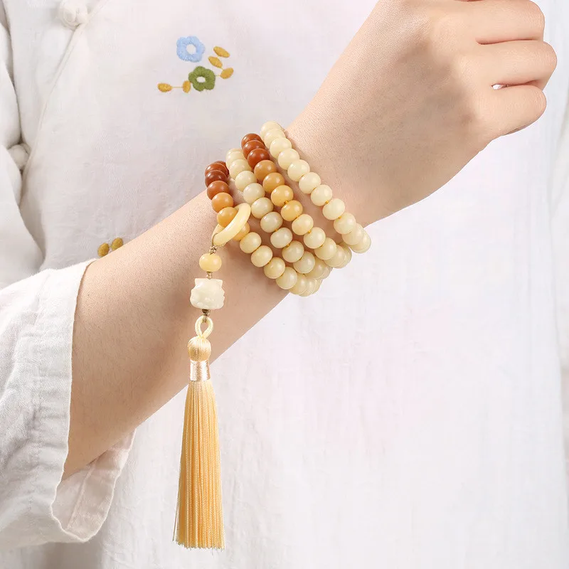 Естественное выветривание из бисера Бодхи, желтые, градиентные, 108, на нитке, с браслет с тибетской символикой
Естественное выветривание из бисера Бодхи, желтые, градиентные, 108, на нитке, с браслет с тибетской символикой