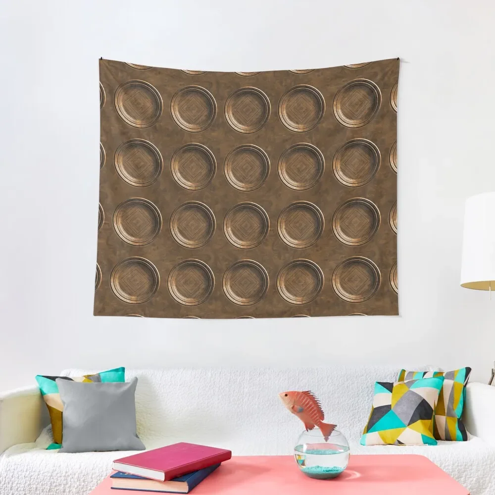 

WOODEN CIRCLES Tapestry Living Room Decoration Things To Decorate The Room Aesthetic Decoration Tapestry