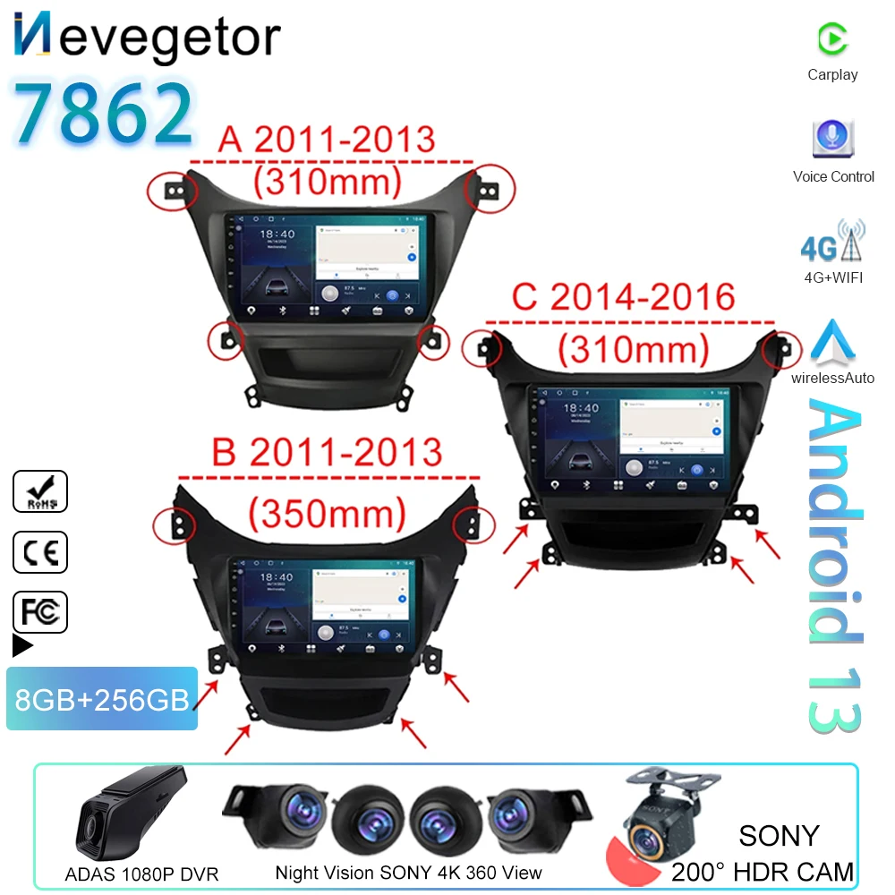9-дюймовый автомобильный радиоприемник, 8-ядерный, Android 13 для Hyundai Elantra 5 JK GD MD UD 2011-2016 BT Carplay 4G WIFI, мультимедийный, без 2din DVD
9-дюймовый автомобильный радиоприемник, 8-ядерный, Android 13 для Hyundai Elantra 5 JK GD MD UD 2011-2016 BT Carplay 4G WIFI, мультимедийный, без 2din DVD