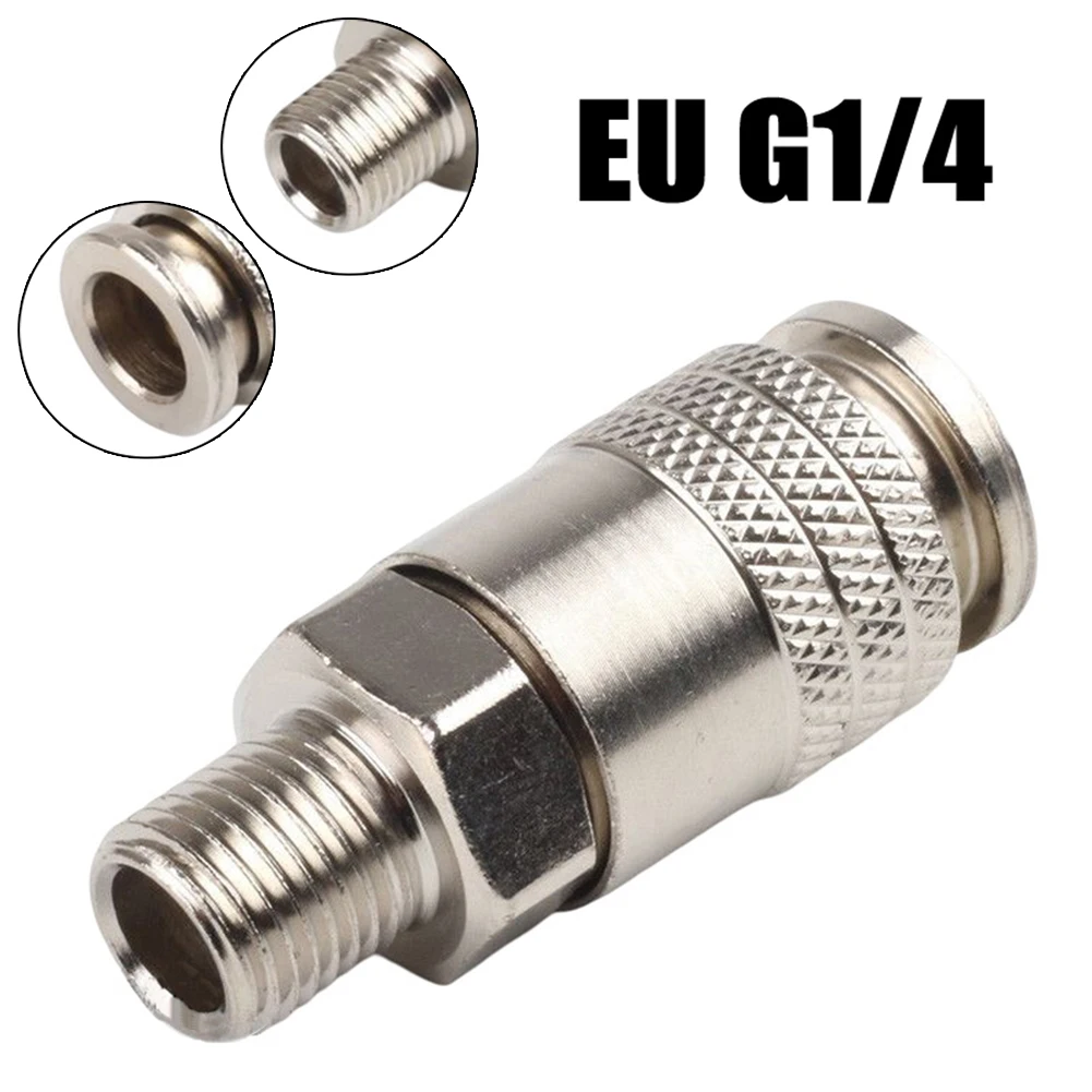 1pc Air Compressor G1/4 Male Thread Pneumatic Fittings Adapter Metal Quick Connector EU Standard For Air Power Tools Accessories
1pc Air Compressor G1/4 Male Thread Pneumatic Fittings Adapter Metal Quick Connector EU Standard For Air Power Tools Accessories