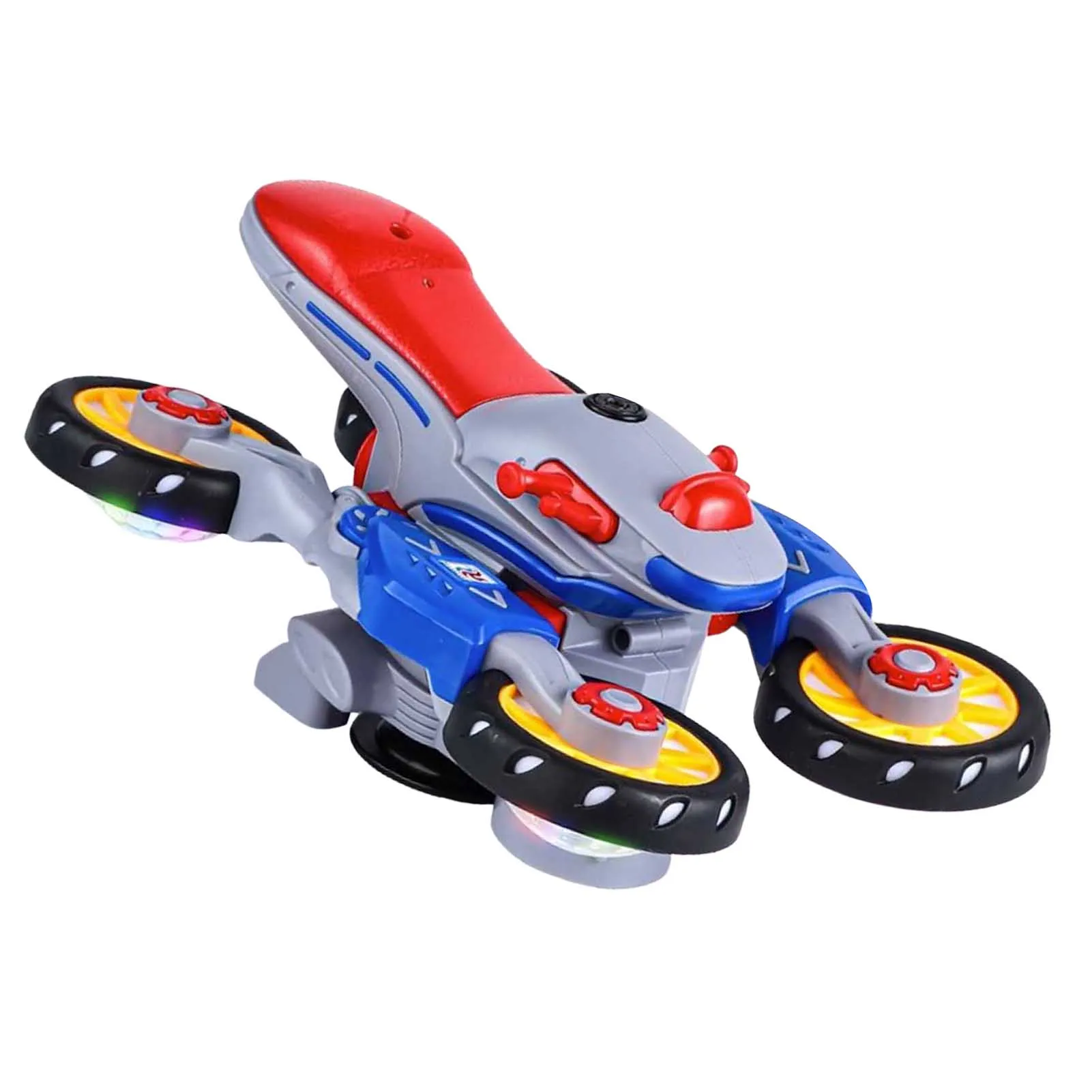 Electric Stunt Motorcycle Toy with Sound Light Durable Rotation Stunt Drift Vehicle Toy for Kids Early Education Vehicle 
Electric Stunt Motorcycle Toy with Sound Light Durable Rotation Stunt Drift Vehicle Toy for Kids Early Education Vehicle