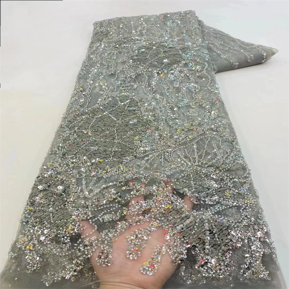 2023 Latest High Quality Luxury Sequins And Beaded AfricanTulle Lace Fabric With Groom Embroidered Laces Fabric For Dress XZ3500
2023 Latest High Quality Luxury Sequins And Beaded AfricanTulle Lace Fabric With Groom Embroidered Laces Fabric For Dress XZ3500