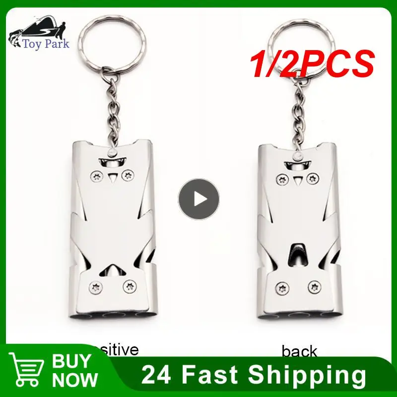 1/2PCS Portable Whistle Stainless Steel High Decibel Triple Pipe Outdoor Life-Saving Emergency SOS Survival Whistle Keychain
1/2PCS Portable Whistle Stainless Steel High Decibel Triple Pipe Outdoor Life-Saving Emergency SOS Survival Whistle Keychain