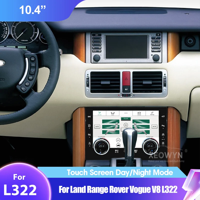 AC panel Climate control Board For Range Land Rover Vogue L322 HSE 2002-2012 10.4inch touch screen with car stereo
AC panel Climate control Board For Range Land Rover Vogue L322 HSE 2002-2012 10.4inch touch screen with car stereo