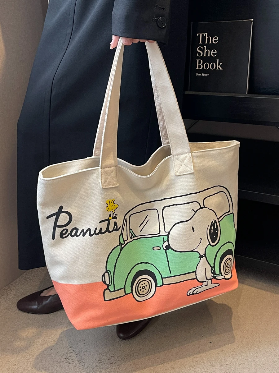 Canvas women's large capacity portable shopping 2023 new cartoon large casual single shoulder Tote bag
Canvas women's large capacity portable shopping 2023 new cartoon large casual single shoulder Tote bag