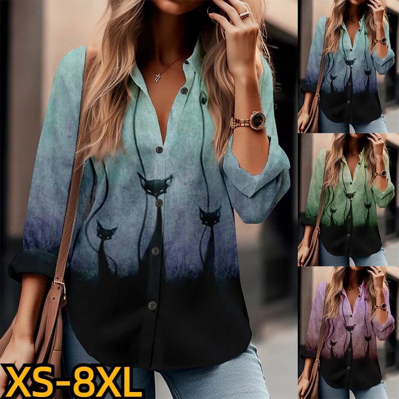 2023 Vintage Shirt Autumn New Design Printing Sexy V-neck Blouse Women Button Long Sleeve Ladies Top Fashion Clothes XS-8XL
2023 Vintage Shirt Autumn New Design Printing Sexy V-neck Blouse Women Button Long Sleeve Ladies Top Fashion Clothes XS-8XL