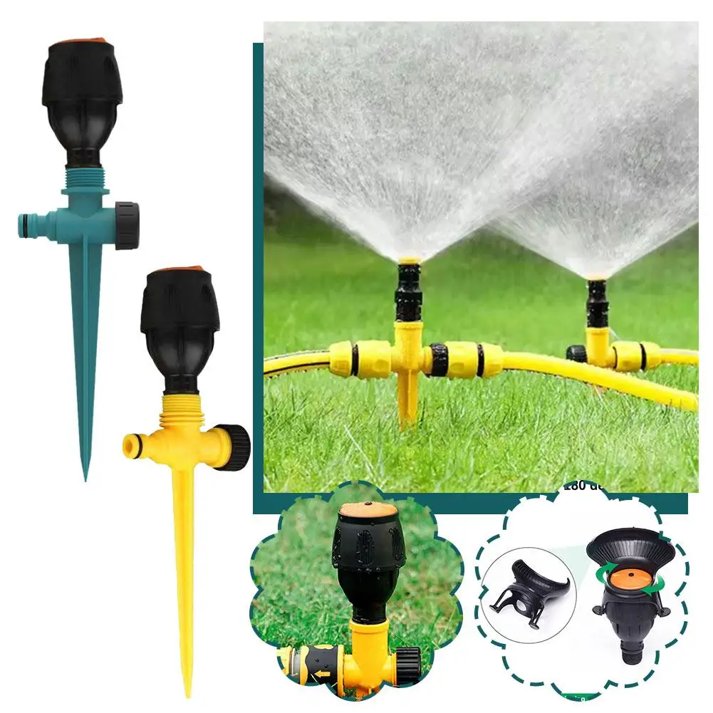 

360° Rotation Auto Irrigation System Garden Lawn Sprinkler Patio Multifunction-adjustable Garden Sprinkler For Outdoor Gras O6k8