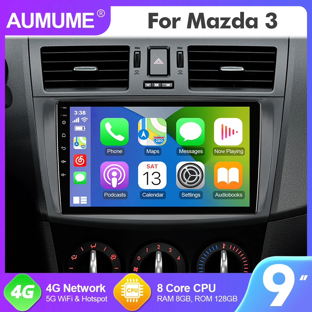 Автомагнитола 9 дюймов Android 10 для Mazda 3 2010-2013, автомобильный мультимедийный плеер Carplay, 8-ядерный, Wi-Fi, Авторадио 2din
Автомагнитола 9 дюймов Android 10 для Mazda 3 2010-2013, автомобильный мультимедийный плеер Carplay, 8-ядерный, Wi-Fi, Авторадио 2din