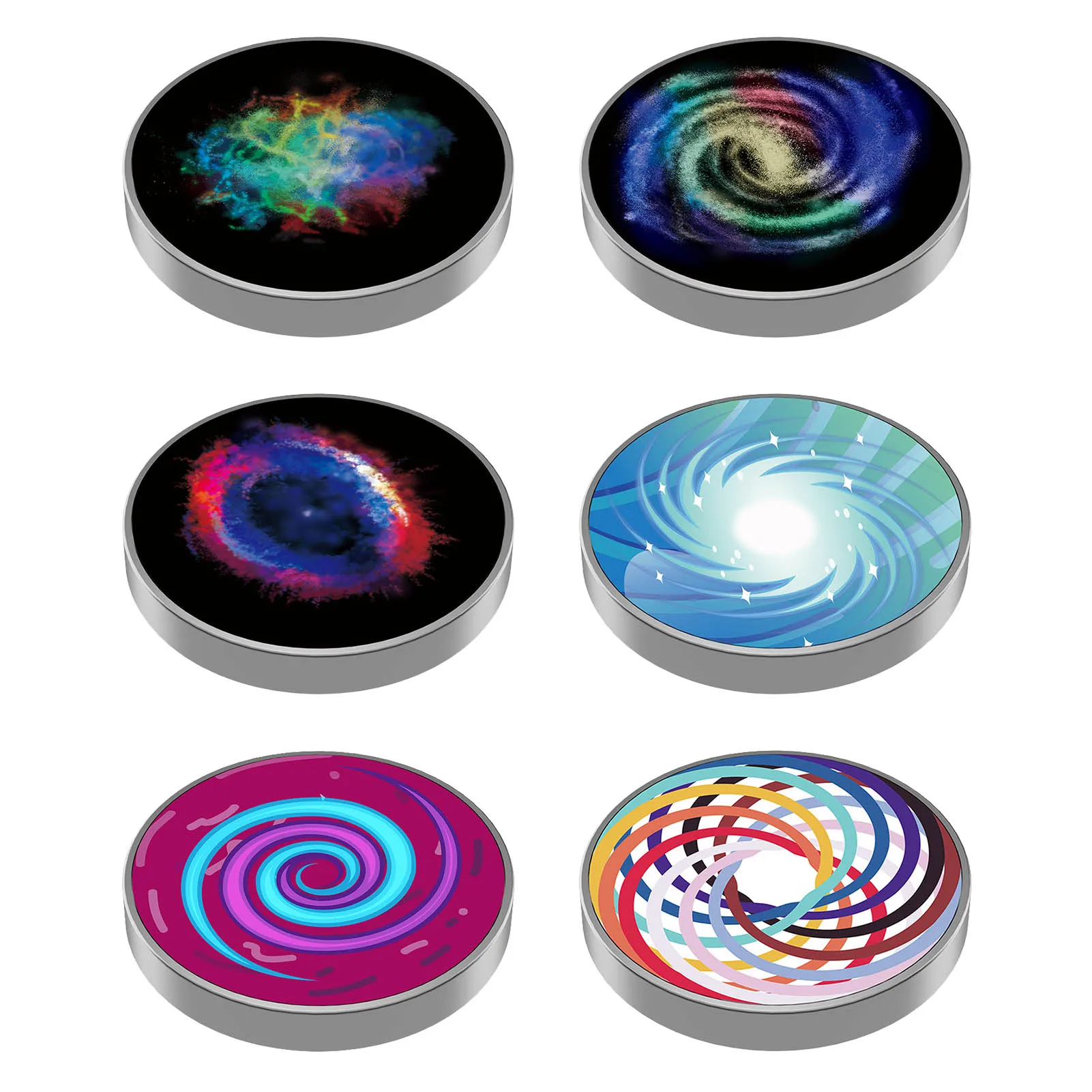 

New Round Galaxy Star Fingertip Gyro Alloy Gyro Spinner Decompression Toy Fidgets Spinner Hobbies for Adults Children Gifts