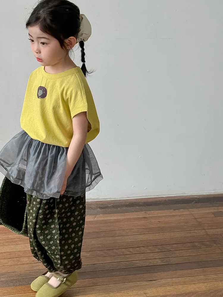 2025 Summer New Children Short Sleeve T Shirts Cotton Girls Cute Cartoon Print Tee Boys Thin Tops Kids Casual O-neck T Shirt 30 S0458f70574274850980637f7cebbe8add