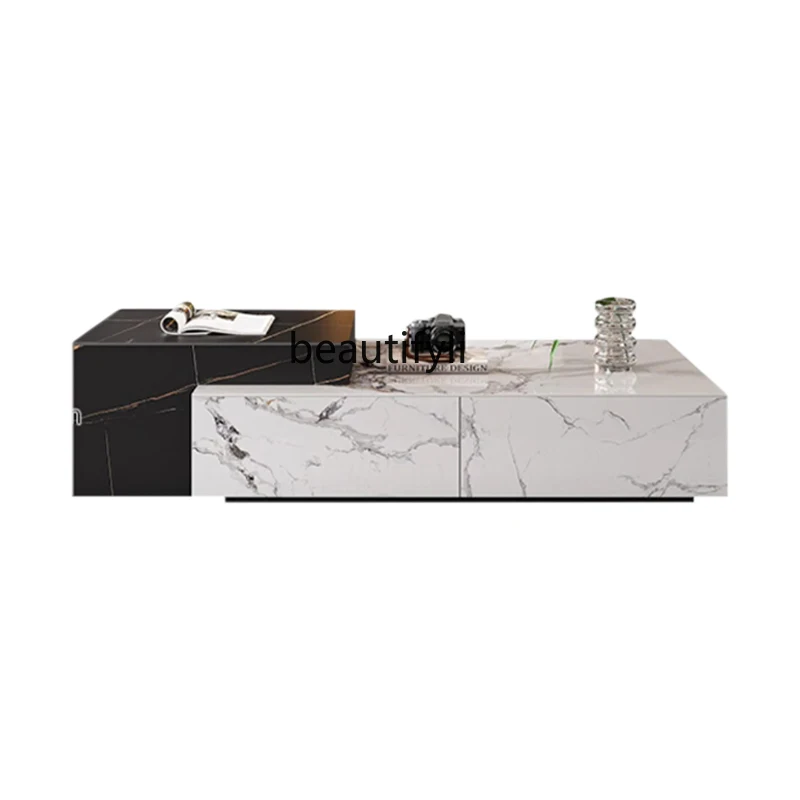 Italian-Style Light Luxury Square Stone Plate Coffee Table with Drawer Full-Sized Luxury Stone Retractable Marble Living Room
Italian-Style Light Luxury Square Stone Plate Coffee Table with Drawer Full-Sized Luxury Stone Retractable Marble Living Room
