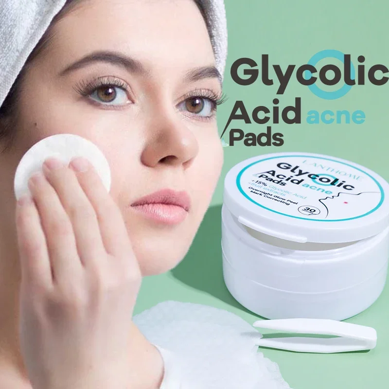 30pcs Glycolic Acid Acne Pads Repair Closed Mouth Acne Deep Cleansing and Skin Care Cotton Tablets for Unclog Pore Control Acne
30pcs Glycolic Acid Acne Pads Repair Closed Mouth Acne Deep Cleansing and Skin Care Cotton Tablets for Unclog Pore Control Acne