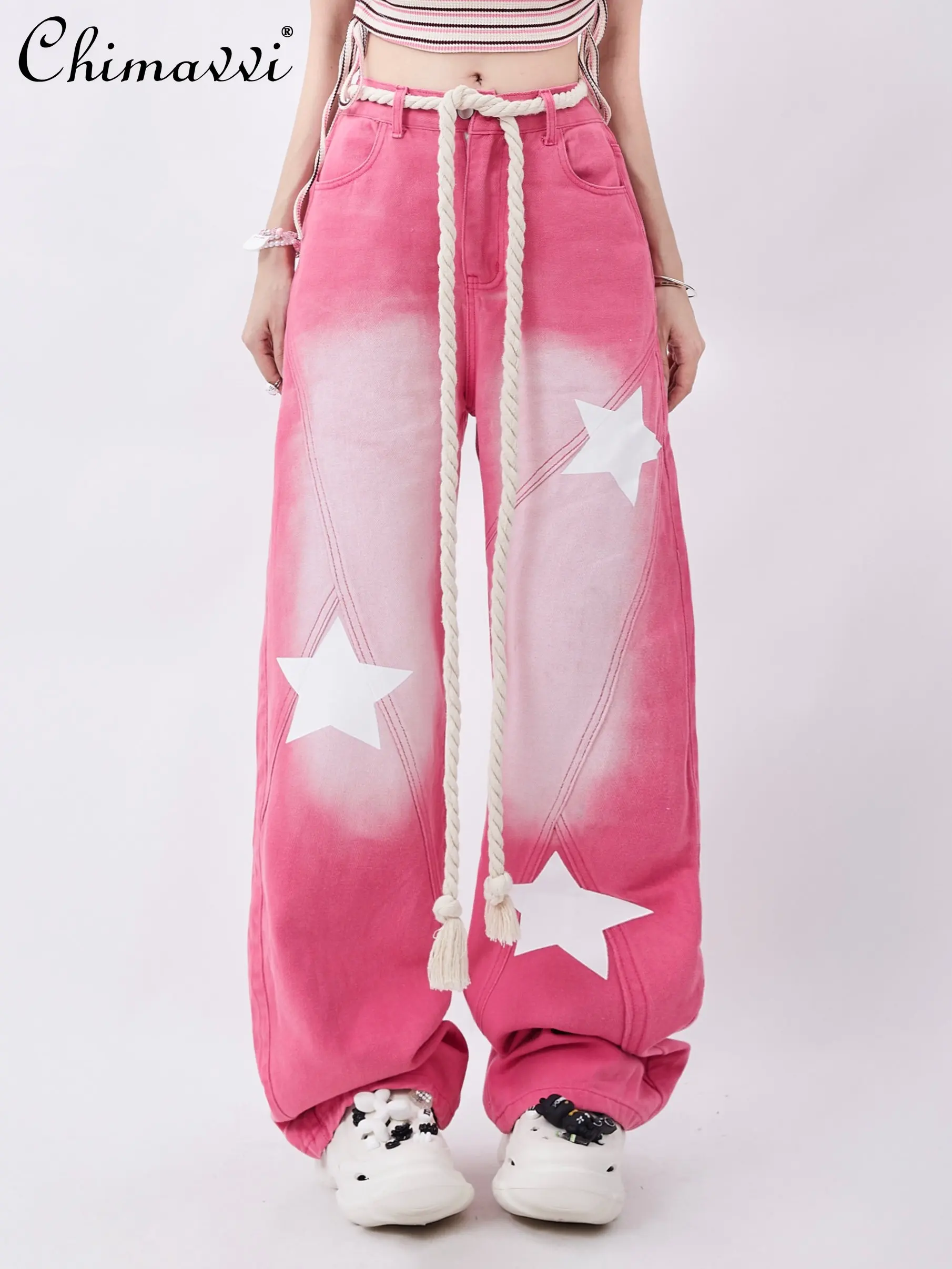 Pink Jeans Women's 2023 Summer Fashion Hot Girl Tie-Dyed Versatile Casual Pants High Waist Slim Sweet Elegance Denim Trousers
Pink Jeans Women's 2023 Summer Fashion Hot Girl Tie-Dyed Versatile Casual Pants High Waist Slim Sweet Elegance Denim Trousers