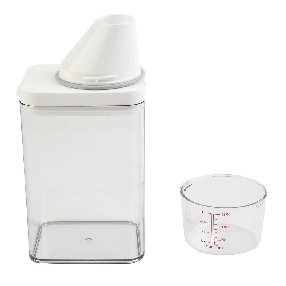 Washing Dispenser Soap Dispenser Storage Box Lid Transparent Up Powder Container White Laundry Washing Plastic
Washing Dispenser Soap Dispenser Storage Box Lid Transparent Up Powder Container White Laundry Washing Plastic