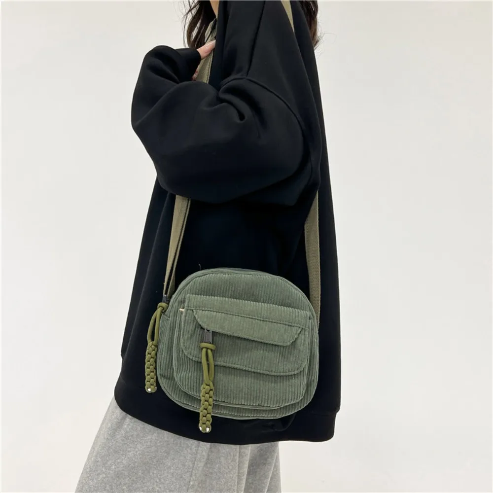 Solid Color Shoulder Bag Fashion Corduroy Zipper Crossbody Small Bag Fabric Bag Girls
Solid Color Shoulder Bag Fashion Corduroy Zipper Crossbody Small Bag Fabric Bag Girls