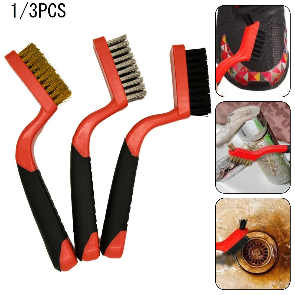 1/3PCS 7 Inch Nylon Steel Brush Metal Cleaning Wire Brush For Polishing Rust Remover Burring Professional Hand Tools
1/3PCS 7 Inch Nylon Steel Brush Metal Cleaning Wire Brush For Polishing Rust Remover Burring Professional Hand Tools
