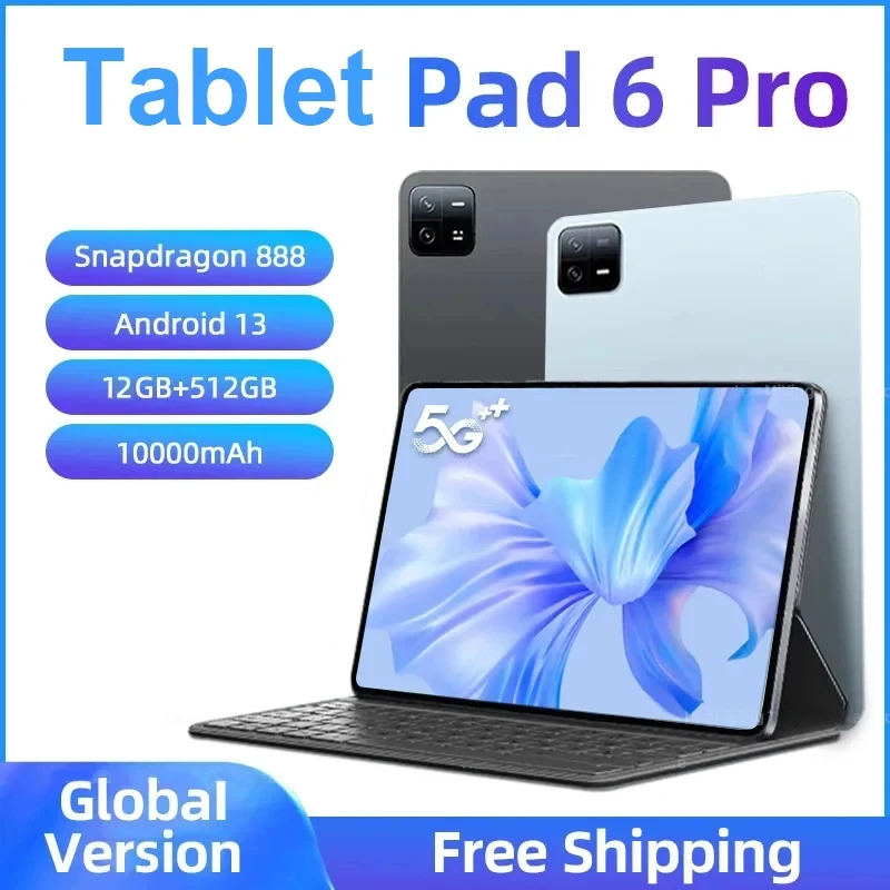 Global Original Pad 6 Pro Tablet Android 2023 Snapdragon 888 Octa Core Android 13 16GB 1TB 11 Inch HD Screen 5G Wifi Tablet PC
Global Original Pad 6 Pro Tablet Android 2023 Snapdragon 888 Octa Core Android 13 16GB 1TB 11 Inch HD Screen 5G Wifi Tablet PC