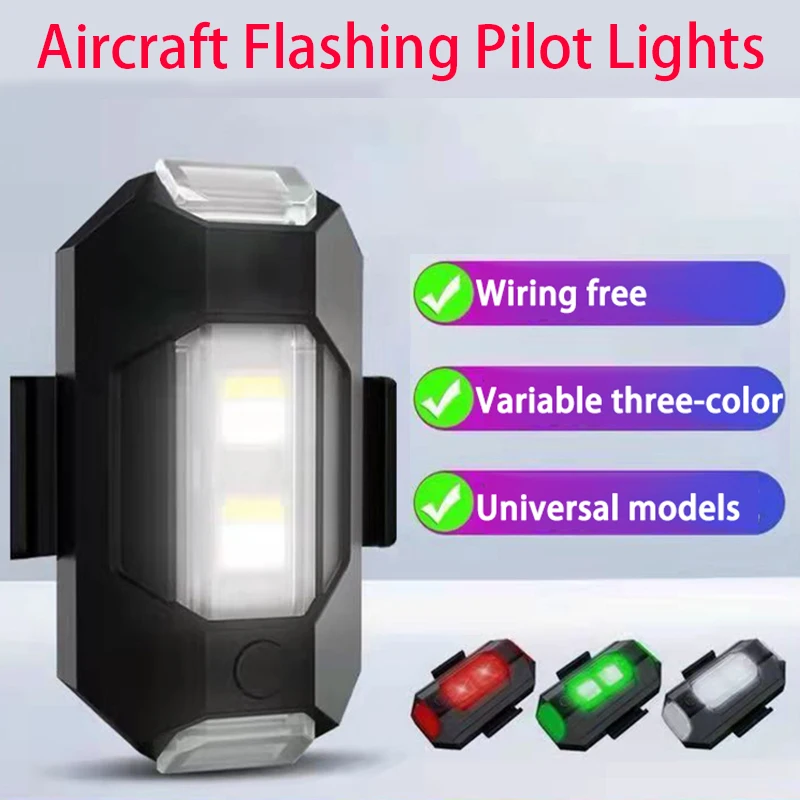 

10Pcs LED Anti-collision Warning Light RC Drone Flash LED Position Light Mini Colorful Signal Lights Indicator Motorcycle Lamp