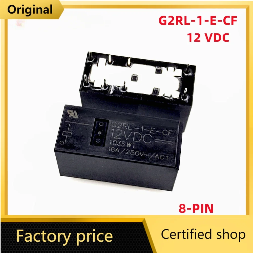 

5pcs/Lot Original Power Relay 16A 12VDC 8PINS G2RL-1-E G2RL-1-E-CF G2RL-1-E-CF-12VDC G2RL-1-E-CF-DC12V PIN8 Best quality