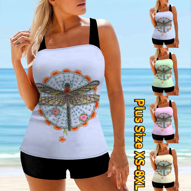 2023 Women's Beach Swimwear Fashion Printed Tankini Fashion Sexy Swimwear Swimwear Bikini Set Summer Swimming Two Piece Set
2023 Women's Beach Swimwear Fashion Printed Tankini Fashion Sexy Swimwear Swimwear Bikini Set Summer Swimming Two Piece Set
