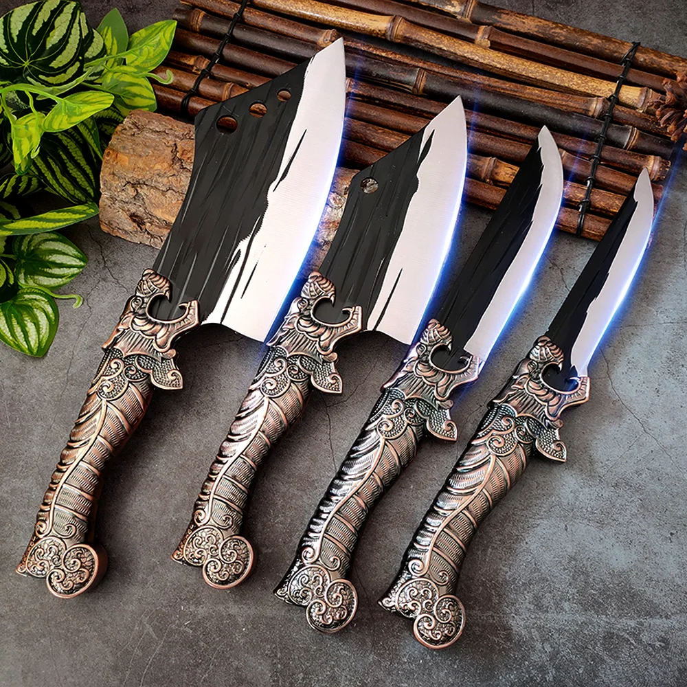 Forged Chef knife Handmade Forged Meat Cleaver Chopping Butcher Kitchen Knife Stainless Steel Outdoor Survival Camping Utensils
Forged Chef knife Handmade Forged Meat Cleaver Chopping Butcher Kitchen Knife Stainless Steel Outdoor Survival Camping Utensils