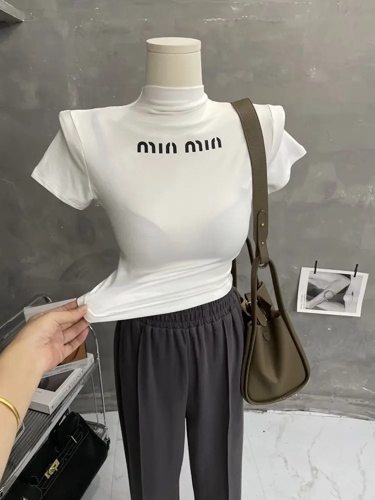 Оптовая продажа, весенне-летние однотонные облегающие футболки с ложным воротником, базовые Топы с коротким рукавом, Женский Осенний топ с высоким поясом, обтягивающие короткие футболки
Оптовая продажа, весенне-летние однотонные облегающие футболки с ложным воротником, базовые Топы с коротким рукавом, Женский Осенний топ с высоким поясом, обтягивающие короткие футболки