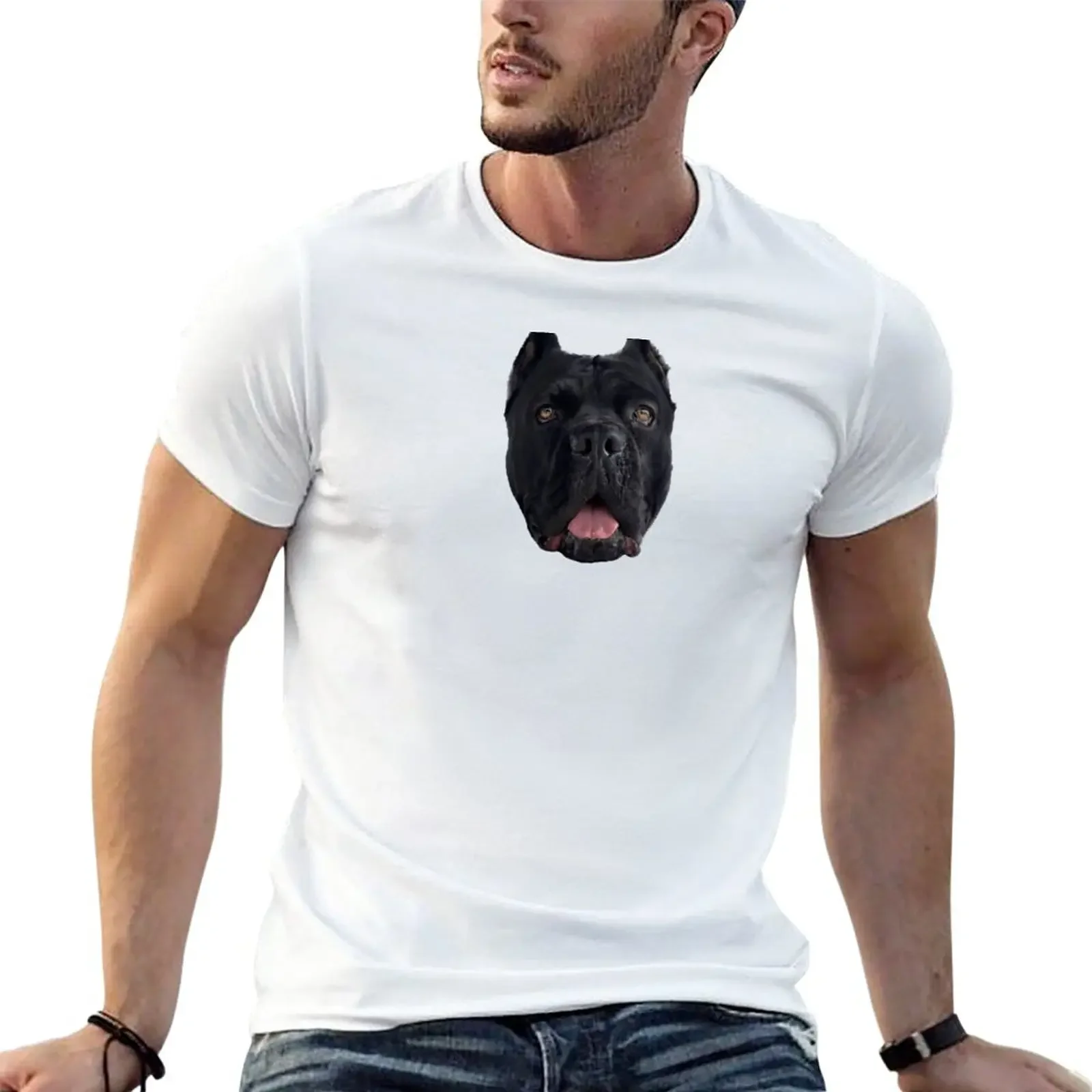 

Cane Corso Face T-Shirt anime plain aesthetic clothes black t-shirts for men