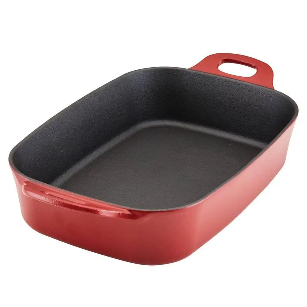 

Чугунная жаропрочная сковорода Nitro премиум-класса, 9x13 дюймов, красного цвета