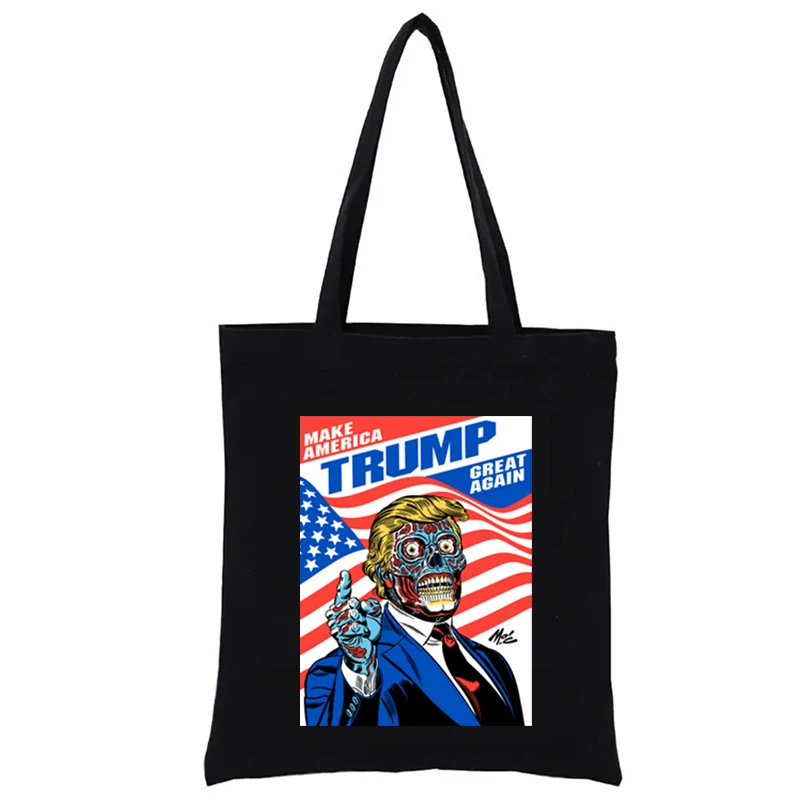 

Graphic Printed Tote Bag Hand Bags Donald Trump Handbags Shopper Casual Totes Fashion Totebag Women's Handbag Funny Shopping Eco