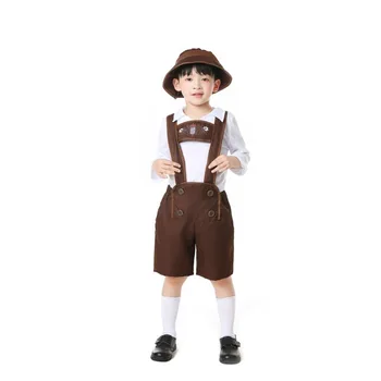 Hansel Munich 옥토버 페스트 독일 바이에른 남성 맥주 코스튬 코스튬, 할로윈 스플릿 사이즈 유니폼, 3 개