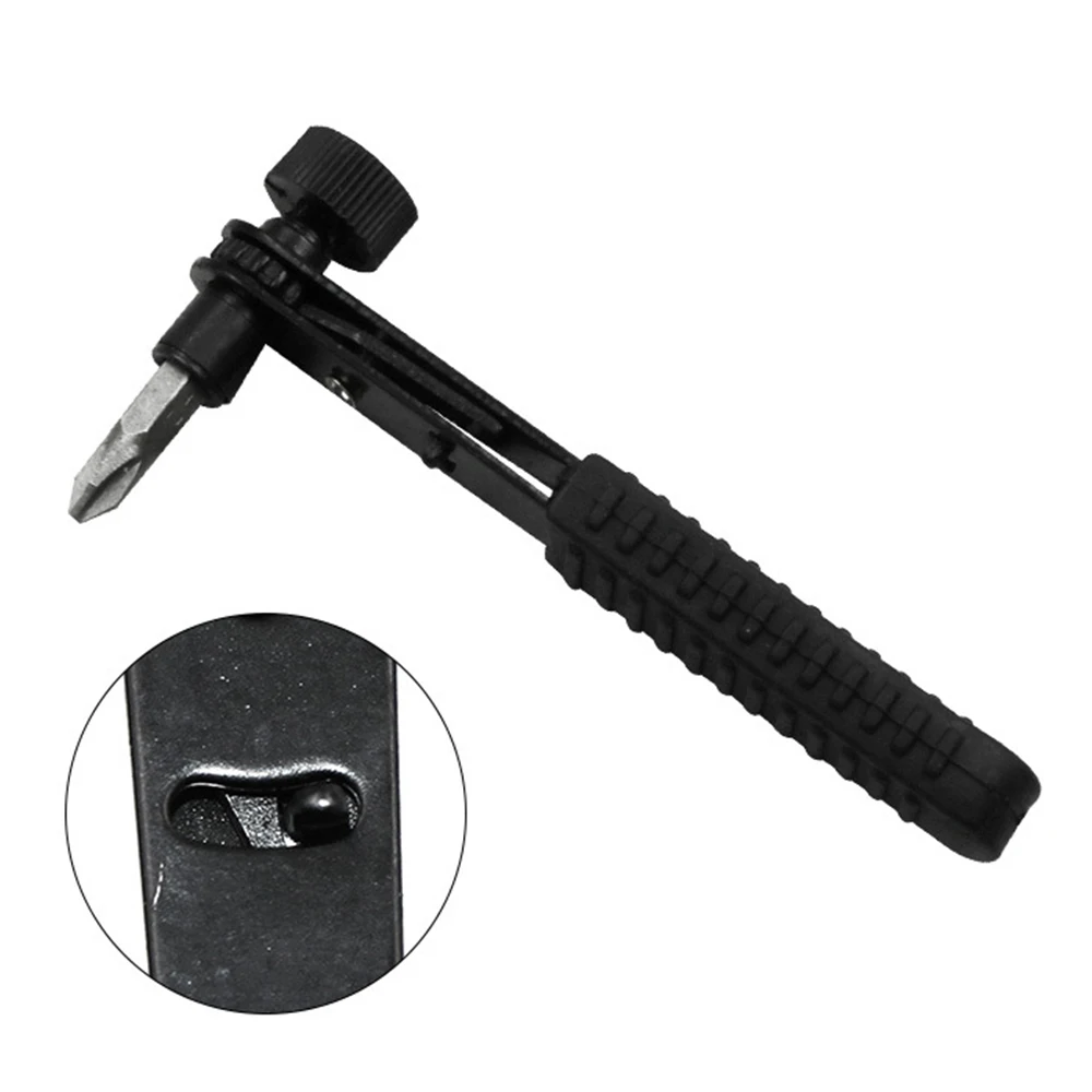 

Mini Rapid Ratchet Wrench 1/4" Screwdriver Rod 6.35 Quick Socket Wrench Tool with 10 Pcs Drive Screwdriver Bit