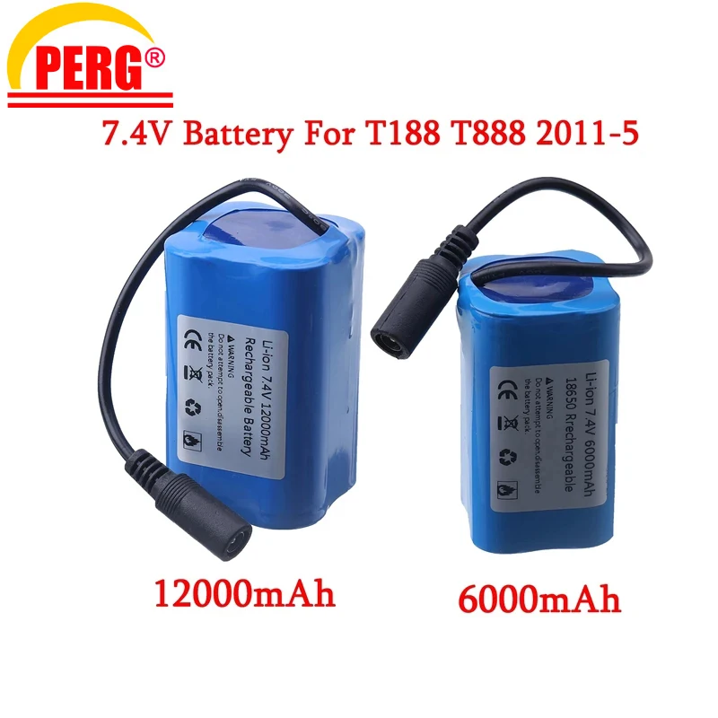 7.4V 12000Mah 6000Mah Battery For T188 T888 2011-5 V007 C18 H18 So on Remote Control RC Fishing Bait Boat Parts 1/3pcs
7.4V 12000Mah 6000Mah Battery For T188 T888 2011-5 V007 C18 H18 So on Remote Control RC Fishing Bait Boat Parts 1/3pcs