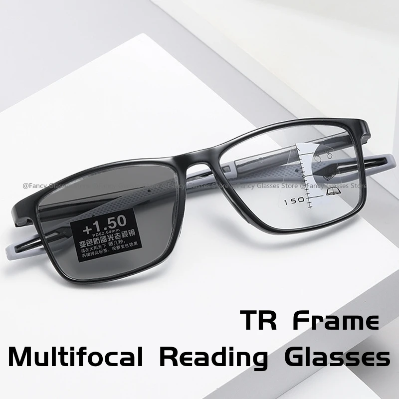 Fashion Photochromic Glasses for Men Women Trendy TR90 Sports Eyewear Vintage Color Changing Multifocal Reading Glasses +1.0+4.0
Fashion Photochromic Glasses for Men Women Trendy TR90 Sports Eyewear Vintage Color Changing Multifocal Reading Glasses +1.0+4.0