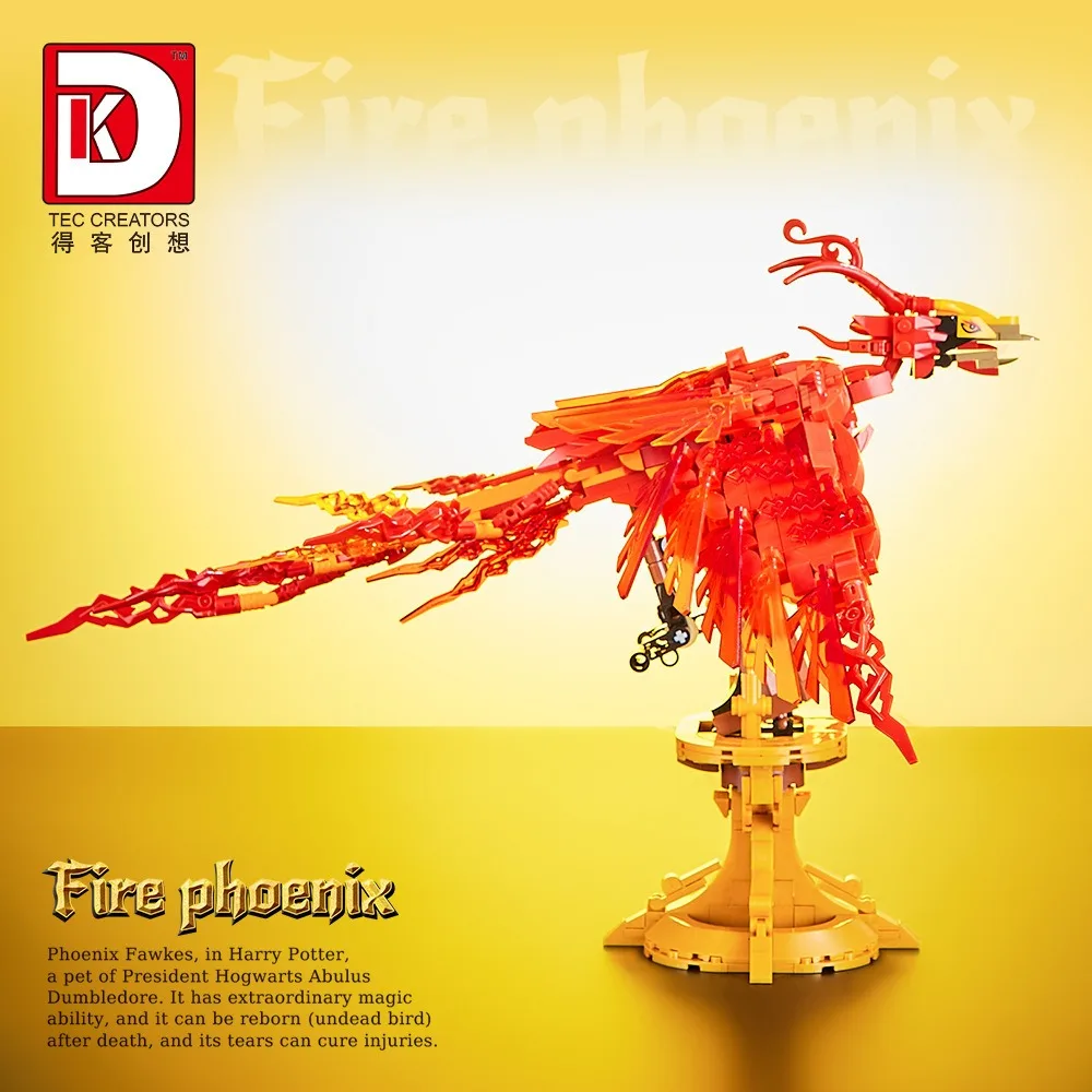 938PCS Creative Magic Movie Fire Phoenix Building Blocks Chinese Fly Divine Beast Animal Bird Model Bricks Assemble Toy Kid Gift 938PCS Creative Magic Movie Fire Phoenix Building Blocks Chinese Fly Divine Beast Animal Bird Model Bricks Assemble Toy Kid Gift
