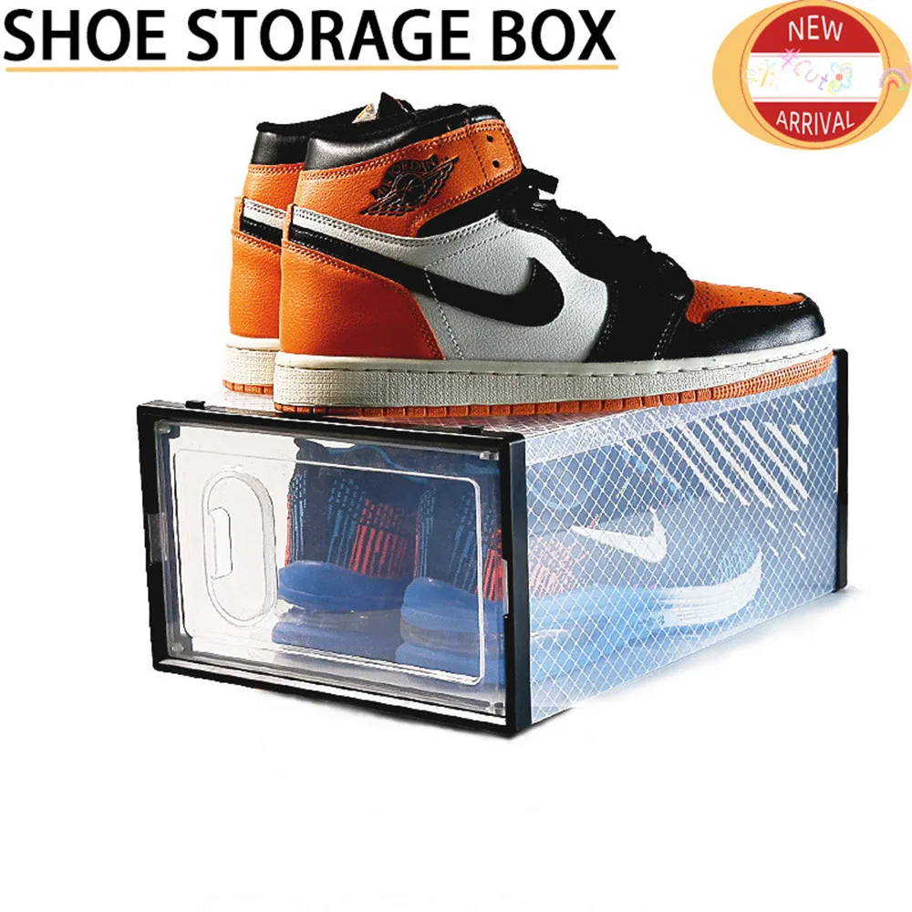 1Pcs Fold Plastic Shoes Case Thickened Transparent Drawer Case Plastic Shoe Boxes Stackable Box Shoe Organizer Shoebox
1Pcs Fold Plastic Shoes Case Thickened Transparent Drawer Case Plastic Shoe Boxes Stackable Box Shoe Organizer Shoebox