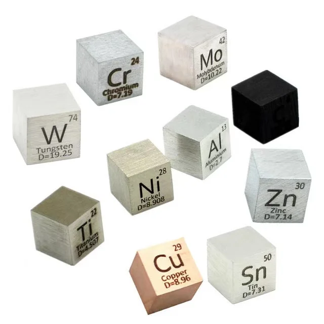 Element Cube 10mm Daily Metals Periodic Table Collection Purity Cu Titanium C Lead Ni Sn Zinc Al
Element Cube 10mm Daily Metals Periodic Table Collection Purity Cu Titanium C Lead Ni Sn Zinc Al