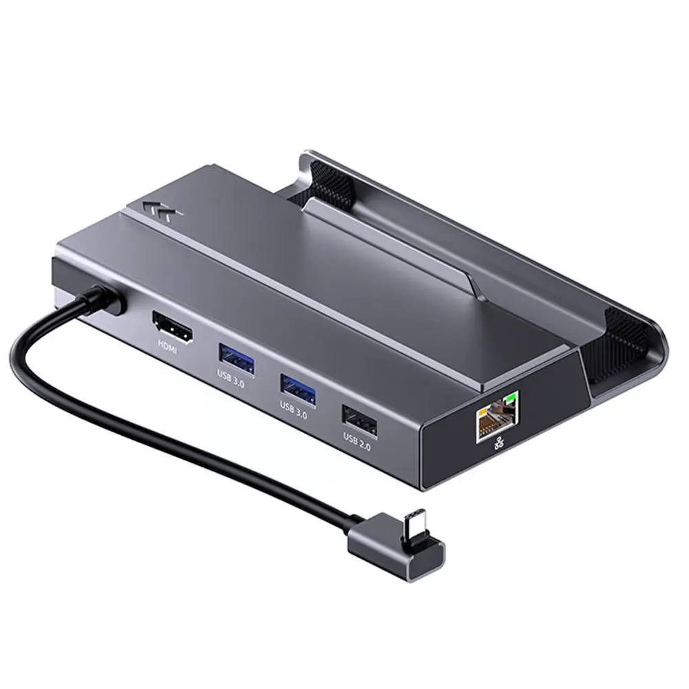 

7 in 1 USB C Hub SSD Dock HD 4K 60Hz Sata Nvme M.2 Steam Deck Docking Station for Ayaneo Accessories Jsaux Switch N6L2