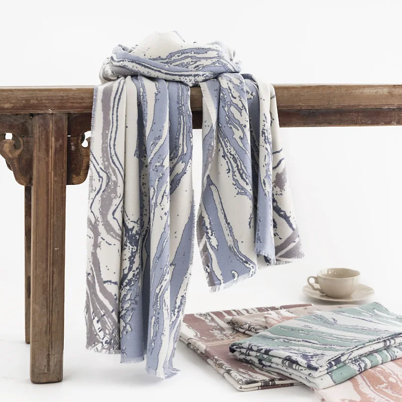 Luxury Abstract Scarf Winter Warm Cashmere Women Long Pashmina Foulard Female Scarves Lady Shawl Wraps Travel Poncho Blanket
Luxury Abstract Scarf Winter Warm Cashmere Women Long Pashmina Foulard Female Scarves Lady Shawl Wraps Travel Poncho Blanket